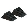 Paire de cales roues caoutchouc VL 105 x 75 x 75 mm image 0