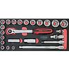Module de douilles et accessoires ULTIMATE® 1/2'' en pouces, 24 pièces image 0