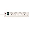 Multiprise Bremounta de courant avec interrupteur 1,5m de câble H05VV-F 3G1,5 - Blanc image 0