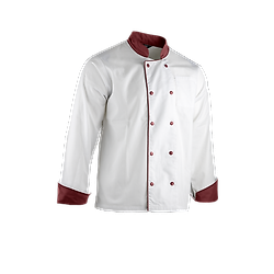 C1 - BLANC/BORDEAUX XS - 1 image