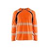 T-shirt de travail manches longues haute visibilité 3599 - Orange/Marine image 0