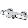 Mitigeur bain douche thermostatique limitateur de débit et anti-brulure réglable image 0
