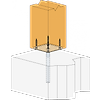 Pied de poteau simple platine PPSP image 11