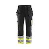 Pantalon de travail haute visibilité artisan 152913 - Noir/Jaune fluo image 0