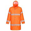Manteau de pluie haute visibilité 100 cm Orange image 4