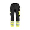 Pantalon de travail stretch 4D haute visibilité femme 7025 - Noir/Jaune image 0