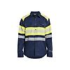 Chemise de travail multinormes inhérent 3229 - Marine/Jaune fluo image 0