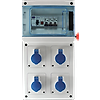 Coffret de chantier mono 4PC 2P+T 230V 16A - IP44 - IK07 image 1