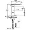 Mitigeur lavabo bec long Ancodesign 2 - chrome image 1