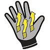 Paire de gants tricot polyamide paume enduit PU Taille 10 - Gris image 4