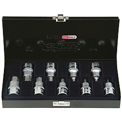 Coffret de 9 douilles tournevis 6 pans 1/2'', 4 à 17 mm image