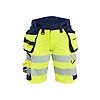 Short de travail stretch 4D haute visibilité femme 7020 - Jaune/Marine image 0