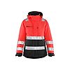Veste de travail doublée haute visibilité femme 4872 - Rouge fluo/Noir image 0