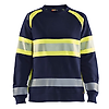 Sweat de travail haute visibilité femme 3409 - Marine/Jaune image 0