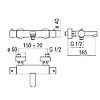 Mitigeur thermostatique bain douche Ancoflash 2 - chrome image 1