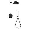 Ensemble de douche encastré thermostatique ORTENCE - PVD Noir Mat Brossé image 0