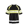 T-shirt de travail haute visibilité anti-UV 3337 - Noir/Jaune fluo image 0