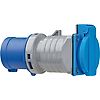 Adaptateur avec fiche électrique CEE P17 prise de courant clapet à fermeture automatique - 16A/230V image 1