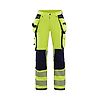 Pantalon de travail haute visibilité stretch 4D femme 7197 - Jaune fluo/Marine image 0