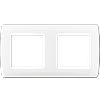 Plaque de finition 2 postes - Entraxe 71mm - Blanche - ESPRIT image 3
