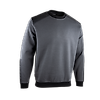 Sweat de travail col rond BUCAREST -  GRIS CHARCOAL/NOIR image 0