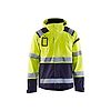 Veste de travail hardshell stretch 2D haute visibilité 4987 - Jaune fluo/Marine image 0