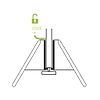 Trépied pour presse étai extensible image 1