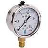 Manomètre bain d'huile inox - raccord vertical 8x13 - cadran Ø63mm image 1