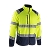 Veste de travail polaire BASIC HV ARTIFICE - JAUNE FLUO/MARINE image 0