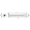 Vis bois sur structure acier - Torx image 1