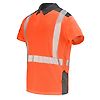 POLO MANCHES COURTES FLUO SAFE XP ORANGE FLUO/GRIS CHARCOAL image 3