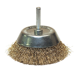 Brosse conique fil laiton ondulé Classic image