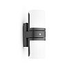 Applique murale double LED ELOUAN + détecteur IR 12,5W - 650lm - 3000K IP54 - Noir image 0