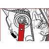 Clé à ergots pour galet tendeur - TDI - Audi, Volkswagen, Seat, Skoda image 2