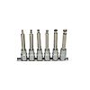 Rail de 6 douilles tournevis à tête sphérique, 1/2'' - L.110 mm - 5 à 12 mm image 1