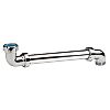 Tubulure pour lavabo et bidet en ABS chromé - Sortie murale image 0