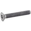 Vis à métaux tête fraisée six lobes inviolable - Avec téton central - Inox A2 image 84
