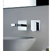 Mitigeur lavabo mural encastré 2 trous DAX bec 250mm image 0