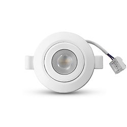 Blanc - Ø90 x 23.5mm Ø70mm - 3000K Blanc chaud - 5W - 405 Lm image