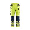 Pantalon de travail aéré haute visibilité stretch 1565 - Jaune fluo/Marine image 0