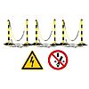 Kit de balisage de zone de travail pour intervention sur véhicules électriques ou hybrides image 0