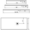 Receveur Ancodesign texture pierre - blanc - ep 3cm avec bonde de ⌀90 image 1