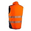 Gilet de travail d'hiver sans manche réversible YORU - Orange Fluo image 16