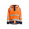Veste de pluie haute visibilité Niveau 2 4302 - Orange fluo/Marine image 0