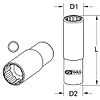 Douille longue pour injecteur diesel 1/2", 6 pans 27 mm image 7