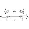 Cliquet débouché 1/4" x11 mm pour douilles traversantes et embouts 1/4'' image 1