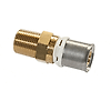Raccord laiton nickelé multicouche fixe mâle 15x21, 16 mm, sans plomb image 0