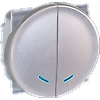 Interrupteur combiné double poussoir lumineux - COMETE image 3