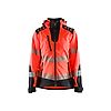 Veste de travail softshell haute visibilité femme 4791 - Rouge fluo/Noir image 0