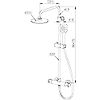 Colonne de douche thermostatique New Anco 2 - chrome image 1